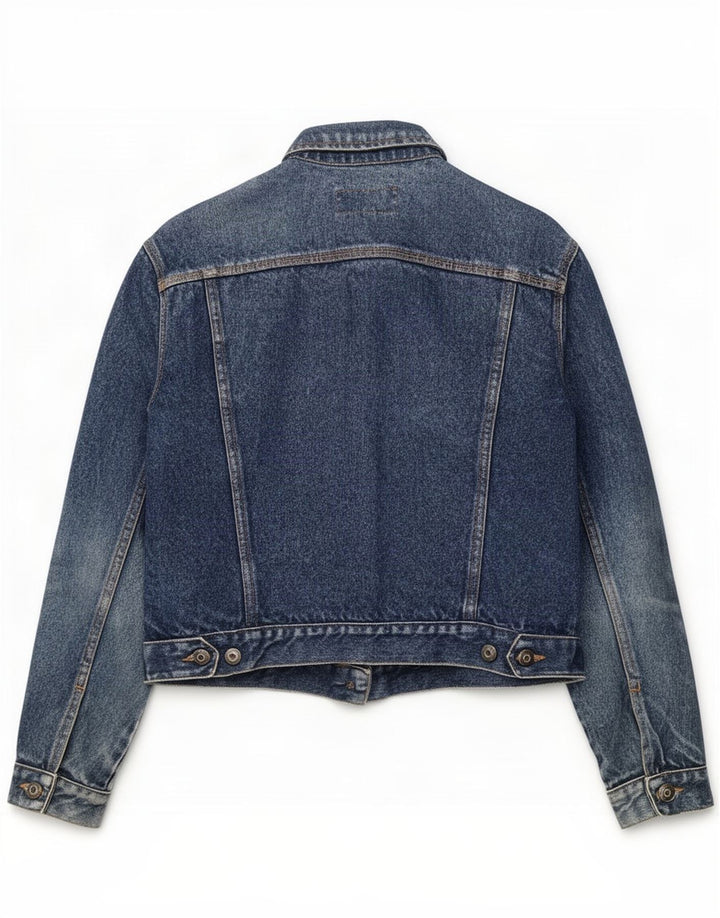 French Connection Womens Denim Jacket UK 16 Large Blue Cotton