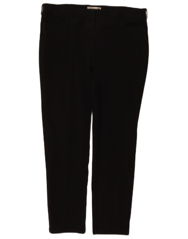 Hobbs Womens Skinny Chino Trousers UK 16 Large W33 L28 Black Cotton