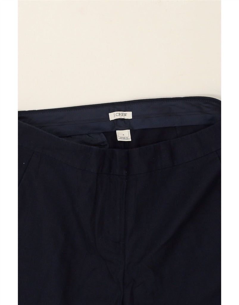 J. CREW Womens Tapered Chino Trousers US 4 Small W32 L27 Navy Blue Cotton | Vintage J. Crew | Thrift | Second-Hand J. Crew | Used Clothing | Messina Hembry 