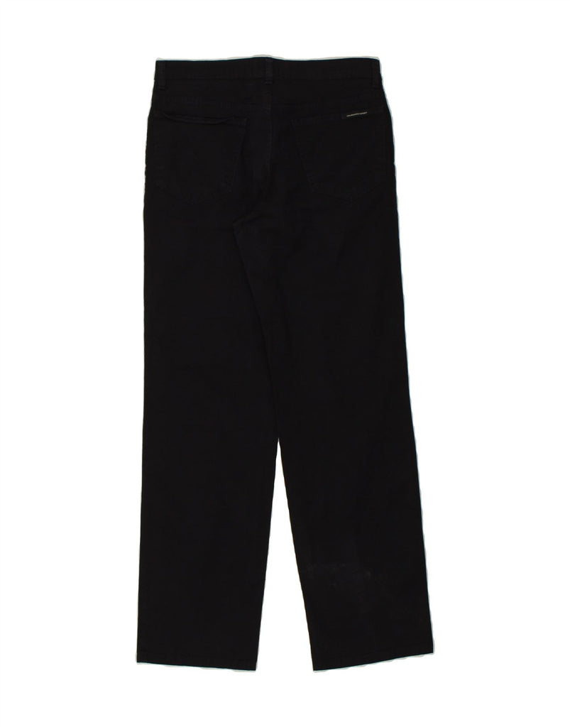 TRUSSARDI Womens Straight Casual Trousers W30 L31  Navy Blue Vintage Trussardi and Second-Hand Trussardi from Messina Hembry 