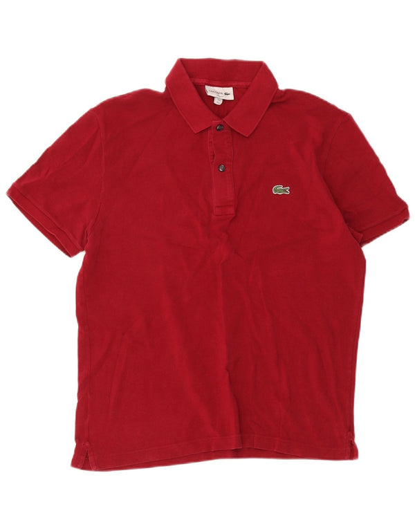 Lacoste Mens Slim Fit Polo Shirt Size 5 Large Burgundy