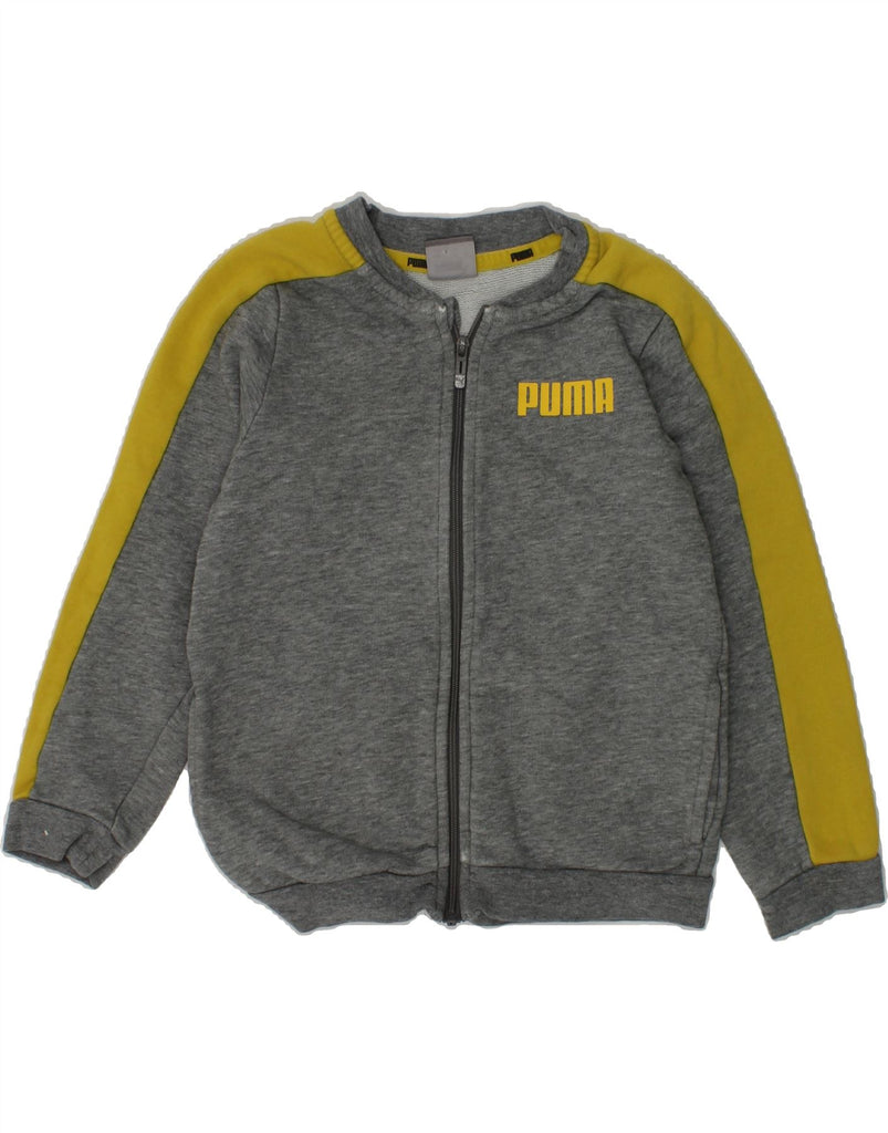 PUMA Boys Tracksuit Top Jacket 2-3 Years Grey Colourblock Cotton | Vintage Puma | Thrift | Second-Hand Puma | Used Clothing | Messina Hembry 