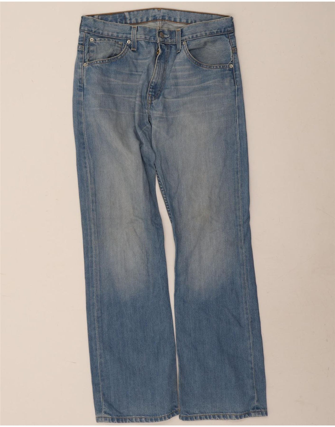 LEVI'S Mens 507 Bootcut Jeans W32 L32 Blue Cotton