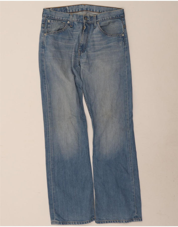 LEVI'S Mens 507 Bootcut Jeans W32 L32 Blue Cotton