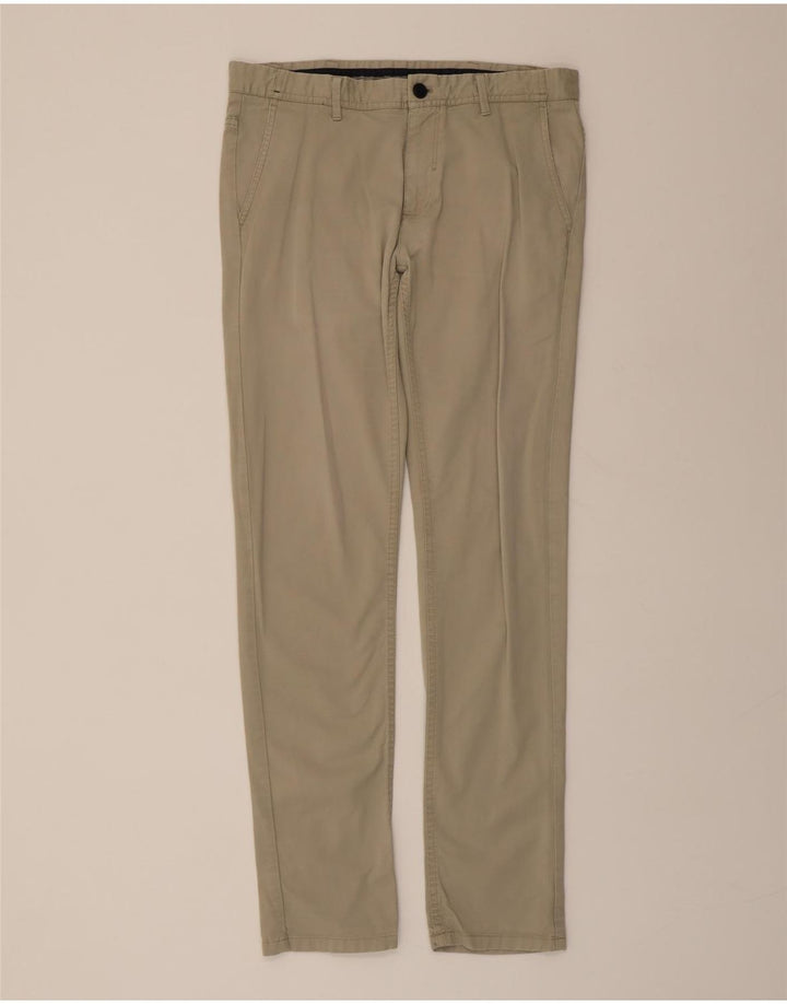 ZARA Mens Slim Chino Trousers W33 L32 Beige Vintage Zara and Second-Hand Zara from Messina Hembry 