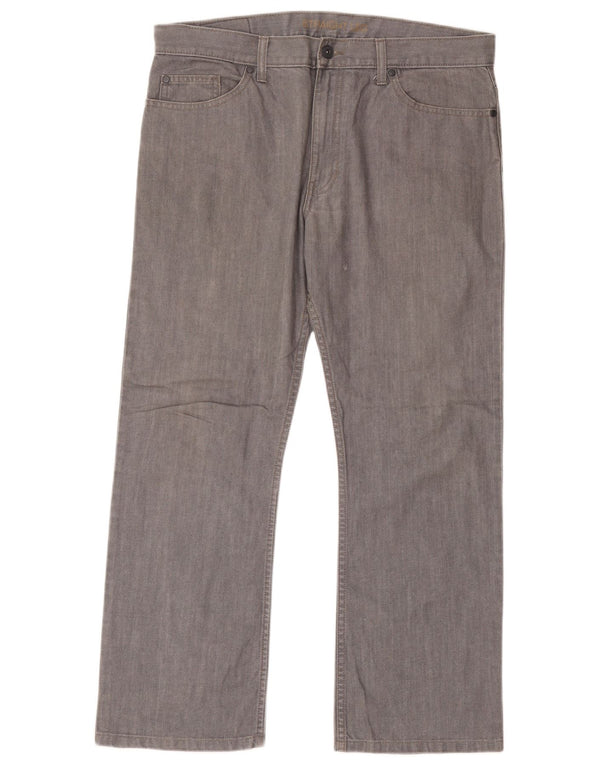 Marks & Spencer Mens Straight Jeans W36 L29 Grey Cotton