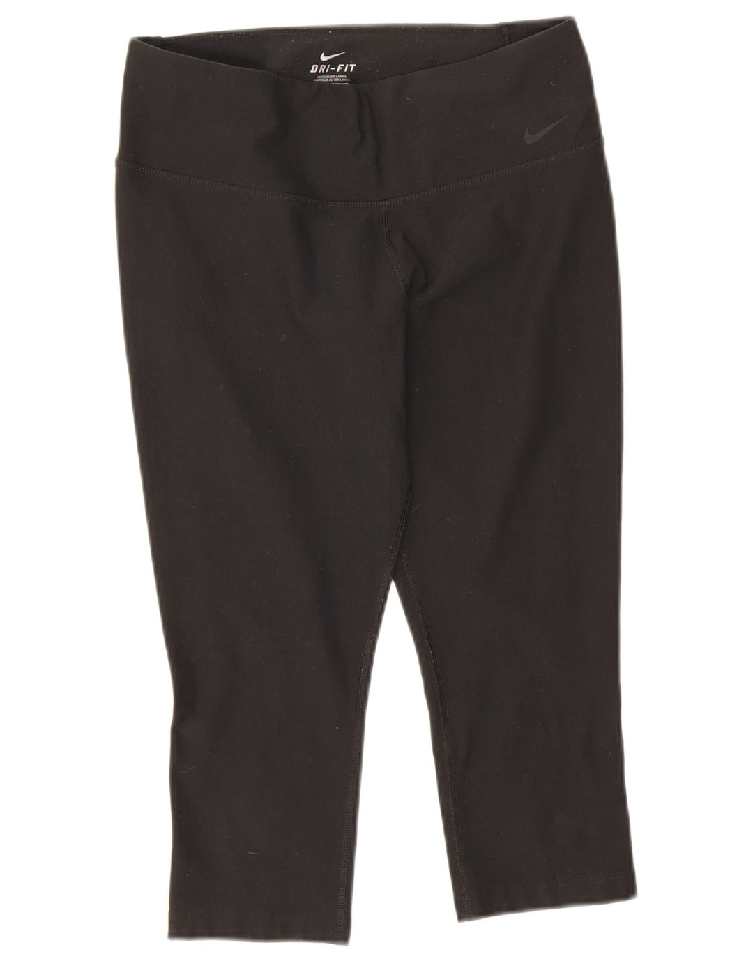 Nike Womens Dri Fit Capri Leggings UK 12 Medium  Black