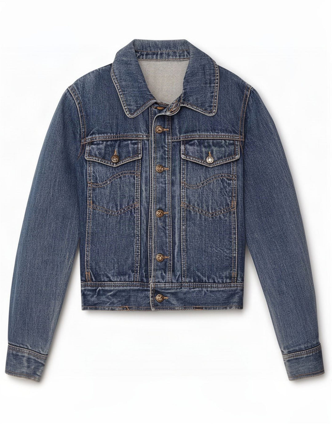 Vintage Womens Denim Jacket UK 12 Medium Blue