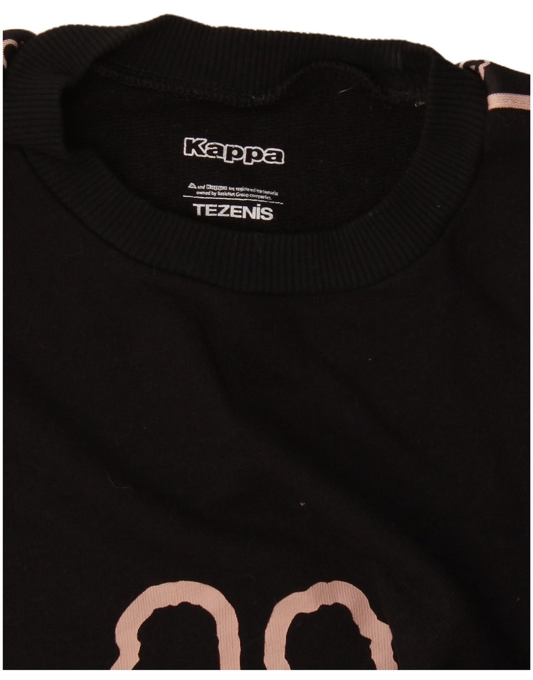 Kappa Womens Tezenis Graphic Sweatshirt Jumper UK 16 Large Black
