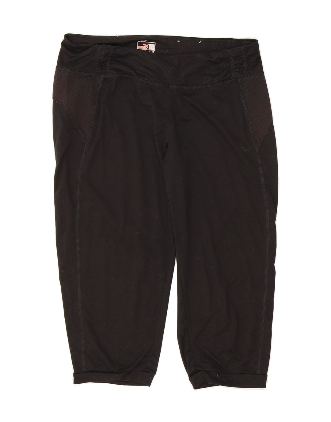 PUMA Womens Capri Leggings UK 12 Medium Black Polyester Vintage Puma and Second-Hand Puma from Messina Hembry 
