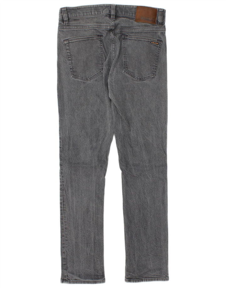 Volcom Mens Vorta Slim Straight Jeans W30 L30 Grey Cotton