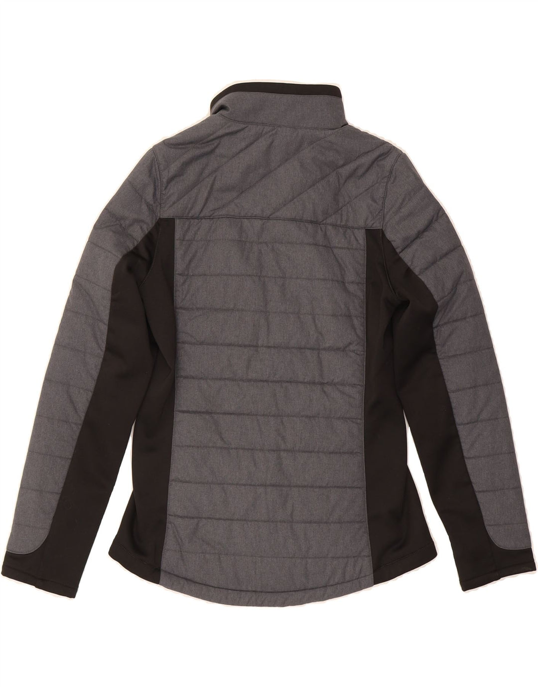 PUMA Womens Padded Jacket UK 10 Small Grey Colourblock Vintage Puma and Second-Hand Puma from Messina Hembry 