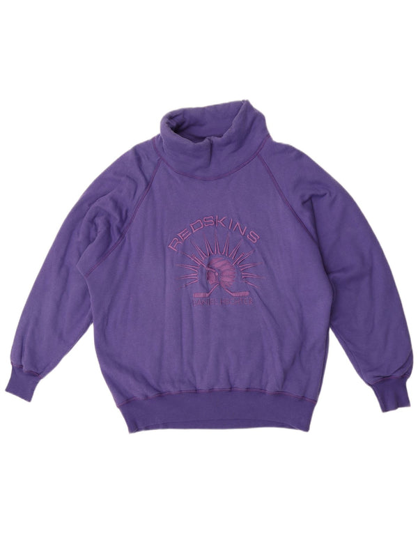 Daniel Hechter Womens Redskins Graphic Sweatshirt Jumper EU 44 XL Purple