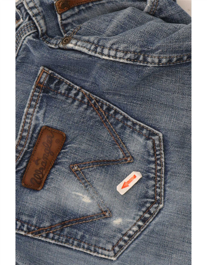 Wrangler Mens Clyde Straight Jeans W36 L30 Blue Cotton