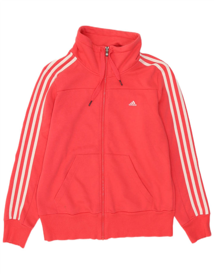 Adidas Womens Climalite Tracksuit Top Jacket UK 12/14 Medium Pink