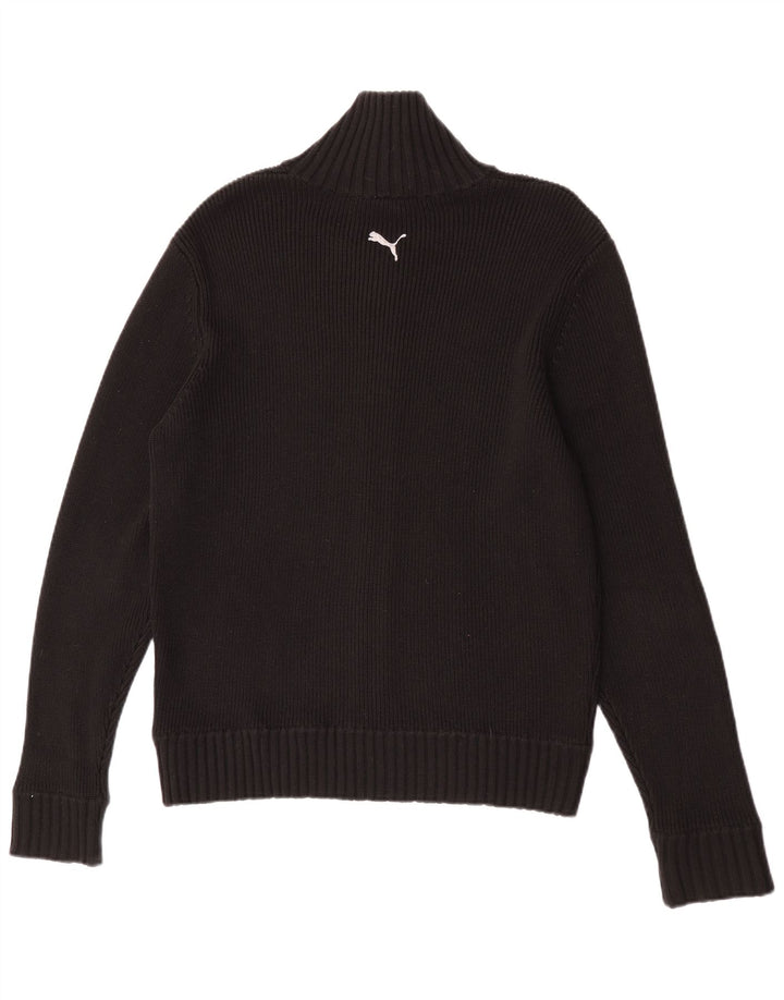 Puma Mens Cardigan Sweater Large Black