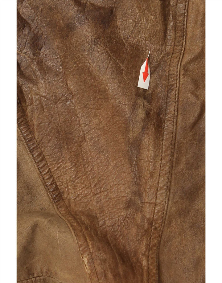 Vintage Mens Leather Jacket UK 42 XL Brown