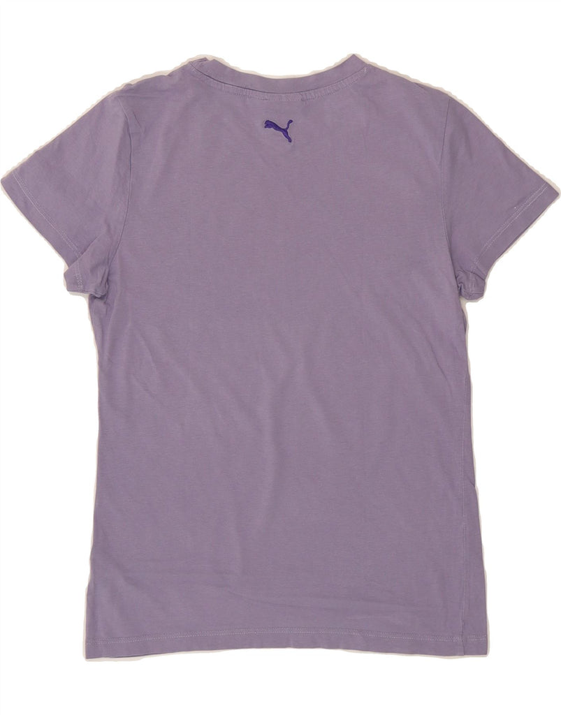 PUMA Womens Graphic T-Shirt Top UK 12 Medium Purple Vintage Puma and Second-Hand Puma from Messina Hembry 
