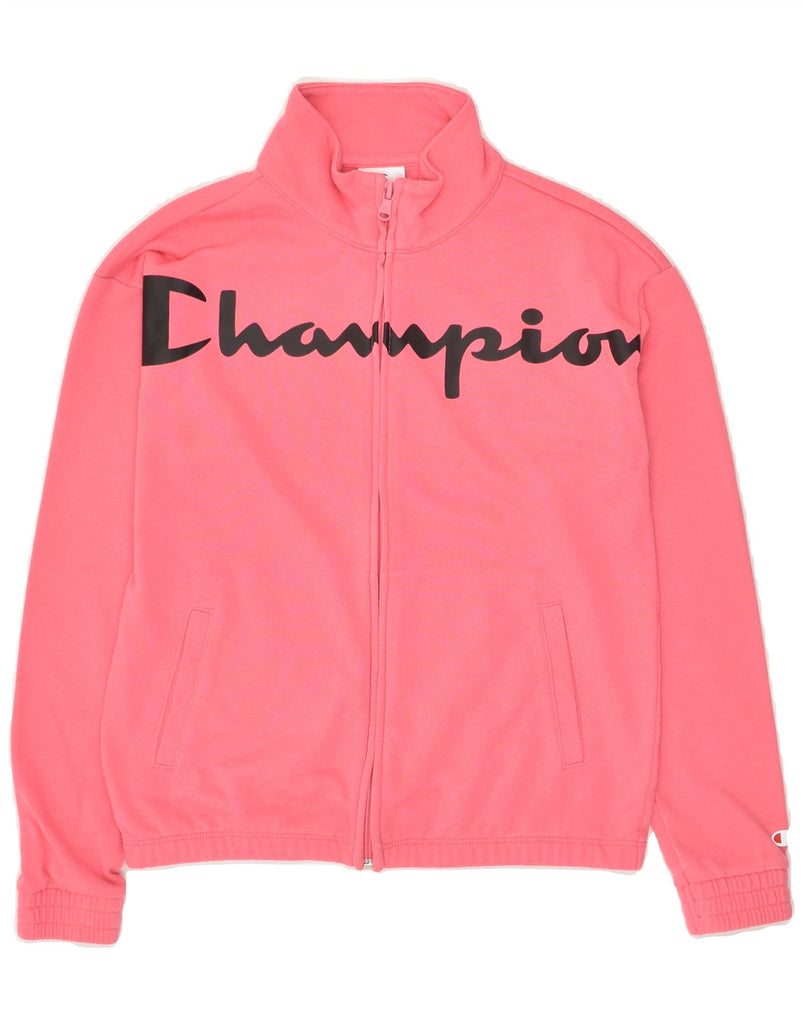 CHAMPION Girls Graphic Tracksuit Top Jacket 11-12 Years Large  Pink | Vintage Champion | Thrift | Second-Hand Champion | Used Clothing | Messina Hembry 