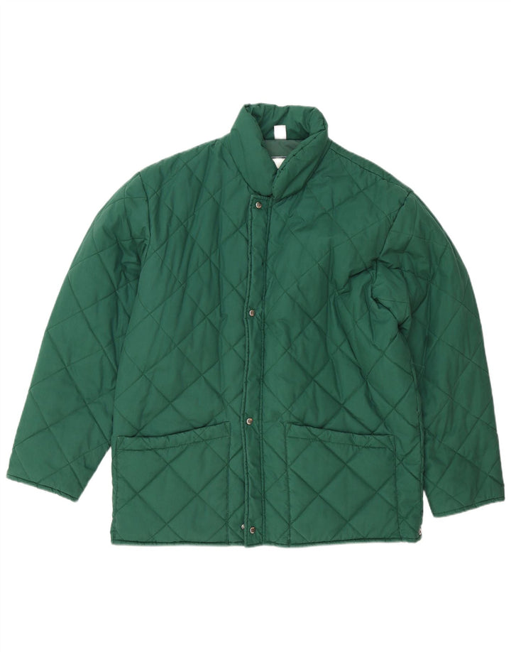 Fila Mens Magic Line Liner Padded Jacket IT 50 Large Green Polyester