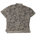 Manuel Ritz Mens Short Sleeve Pullover Shirt IT 50 Medium Grey Paisley