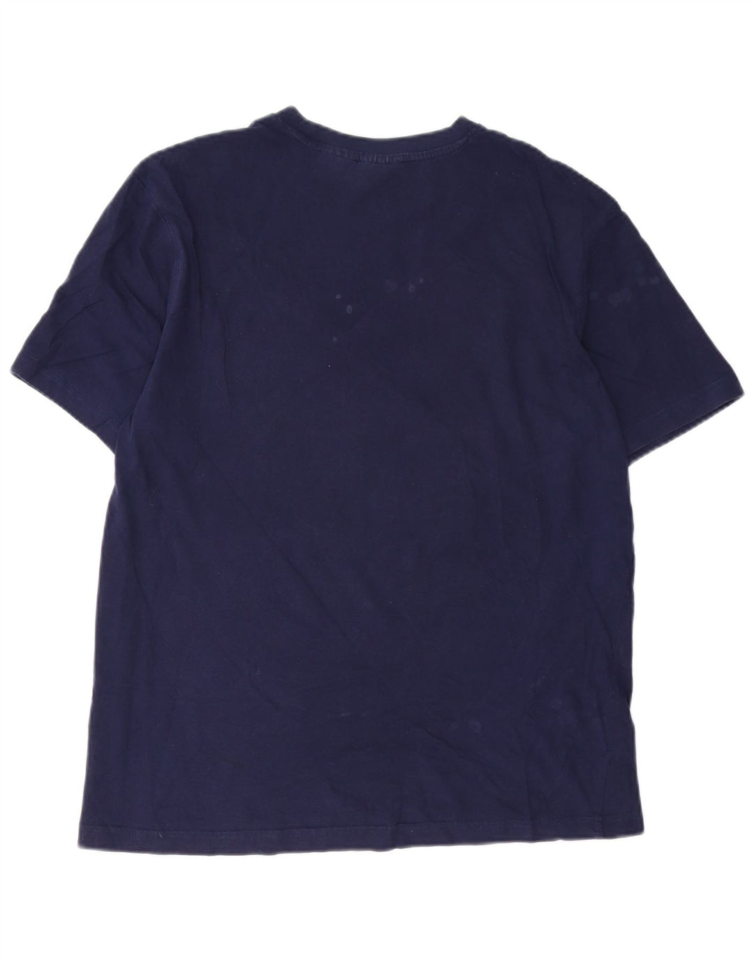 Fila Mens Graphic T-Shirt Top Medium Navy Blue Cotton