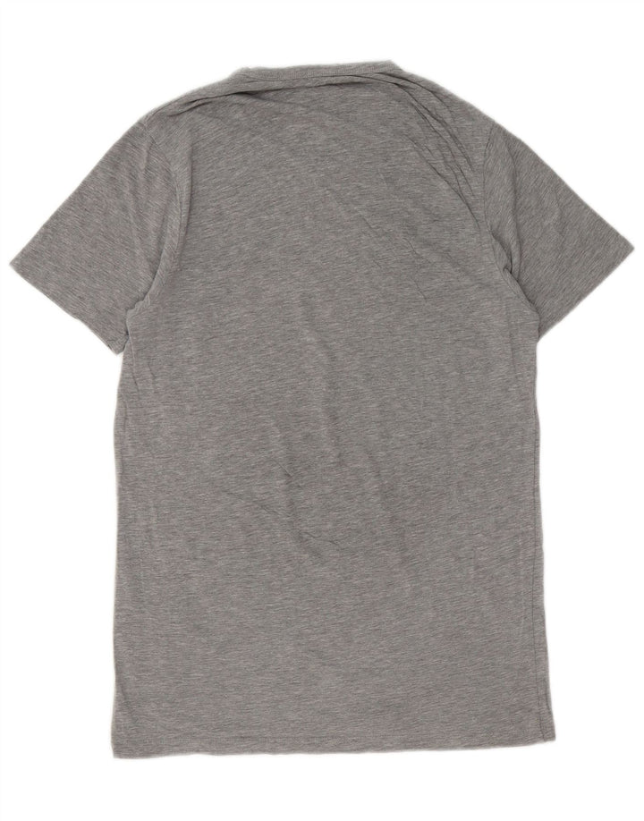 Jack & Jones Mens T-Shirt Top Large Grey Flecked Cotton