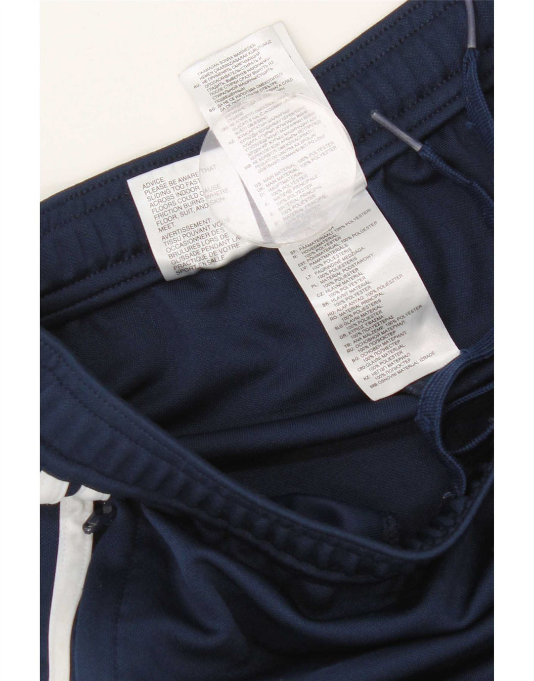 Adidas Mens Climalite Tracksuit Trousers Small Navy Blue Polyester