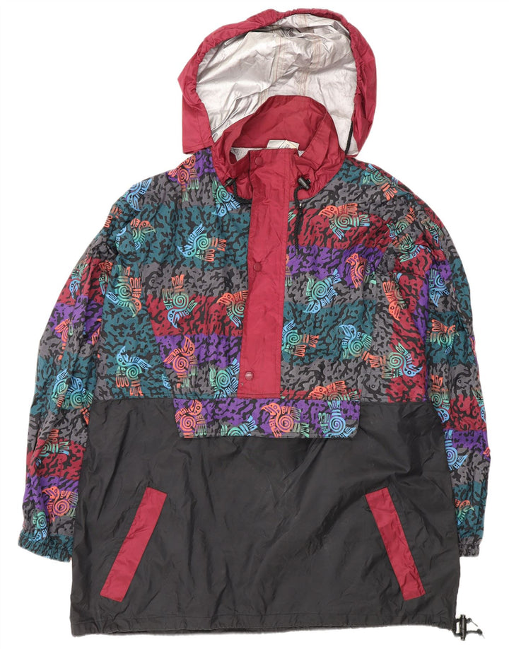 Killtec Mens Hooded Pullover Raincoat UK 42 XL Multicoloured Colourblock