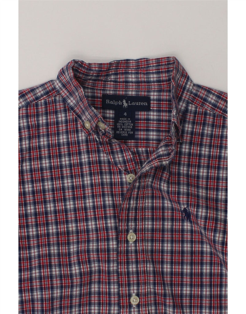 RALPH LAUREN Boys Shirt 3-4 Years Red Check Cotton | Vintage Ralph Lauren | Thrift | Second-Hand Ralph Lauren | Used Clothing | Messina Hembry 