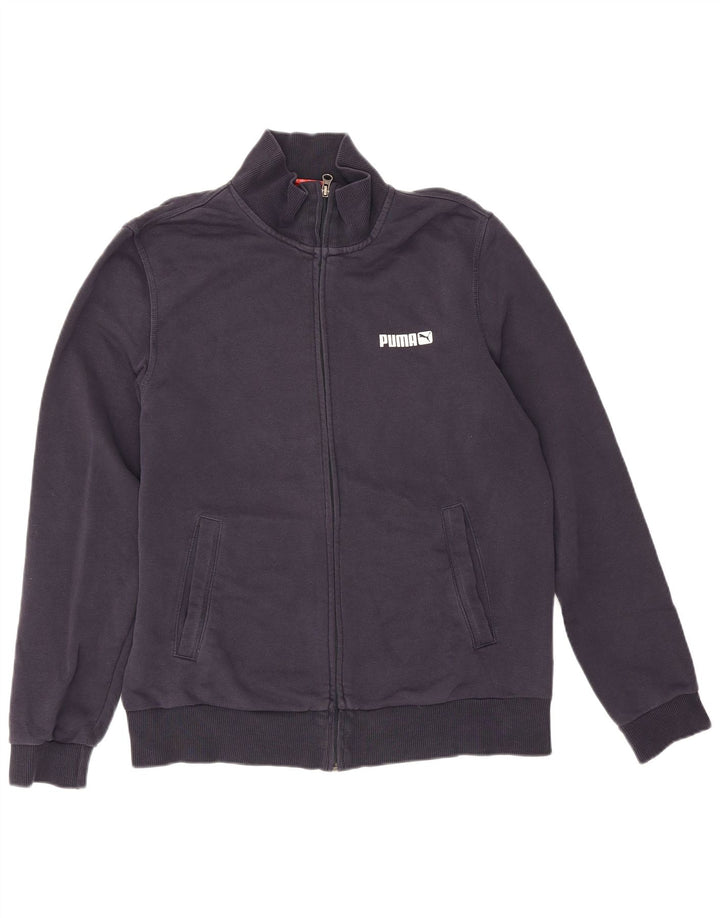 Puma Mens Tracksuit Top Jacket Medium Navy Blue