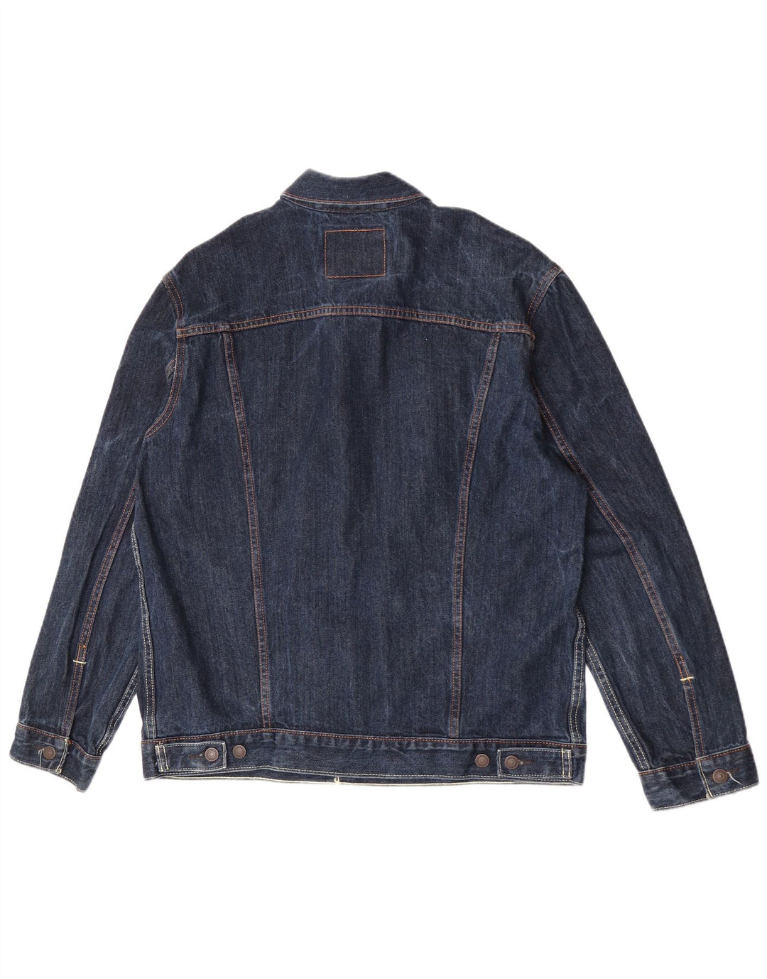 Levi's Mens Denim Jacket UK 42 XL Navy Blue Cotton