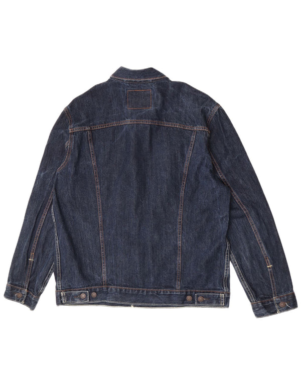 Levi's Mens Denim Jacket UK 42 XL Navy Blue Cotton