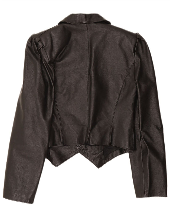 Vintage Womens 1 Button Blazer Jacket UK 10 Small Black