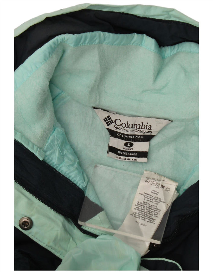 Columbia Womens Bugaboo Windbreaker Jacket UK 10 Small Navy Blue