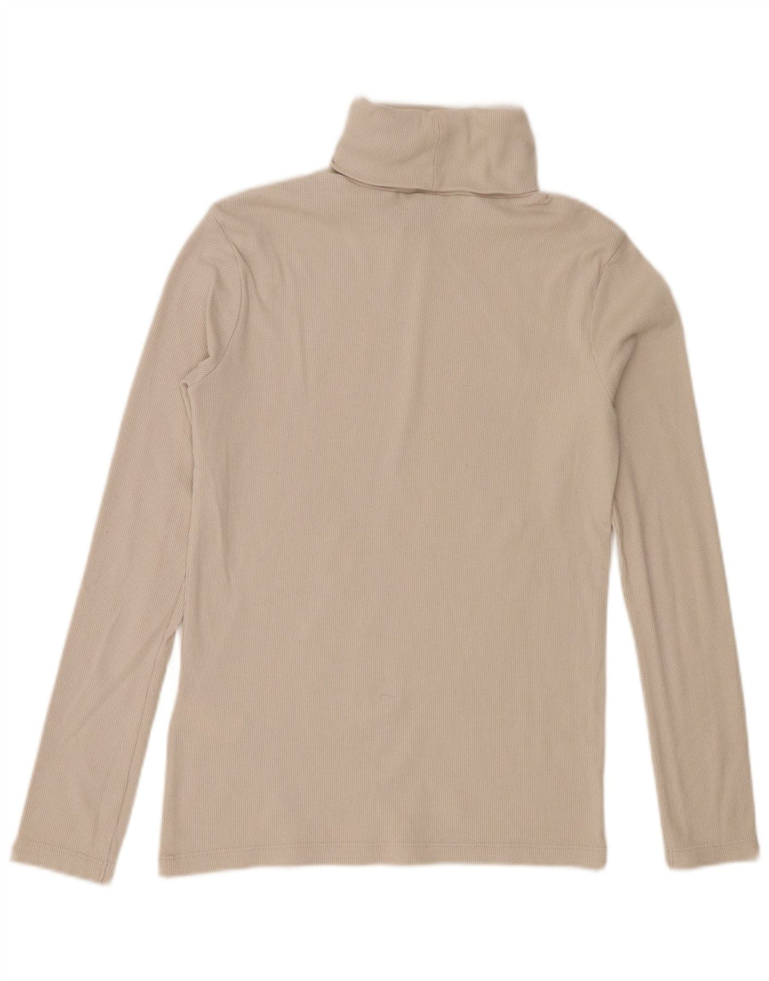 Kappa Womens Top Long Sleeve UK 10 Small Beige Cotton