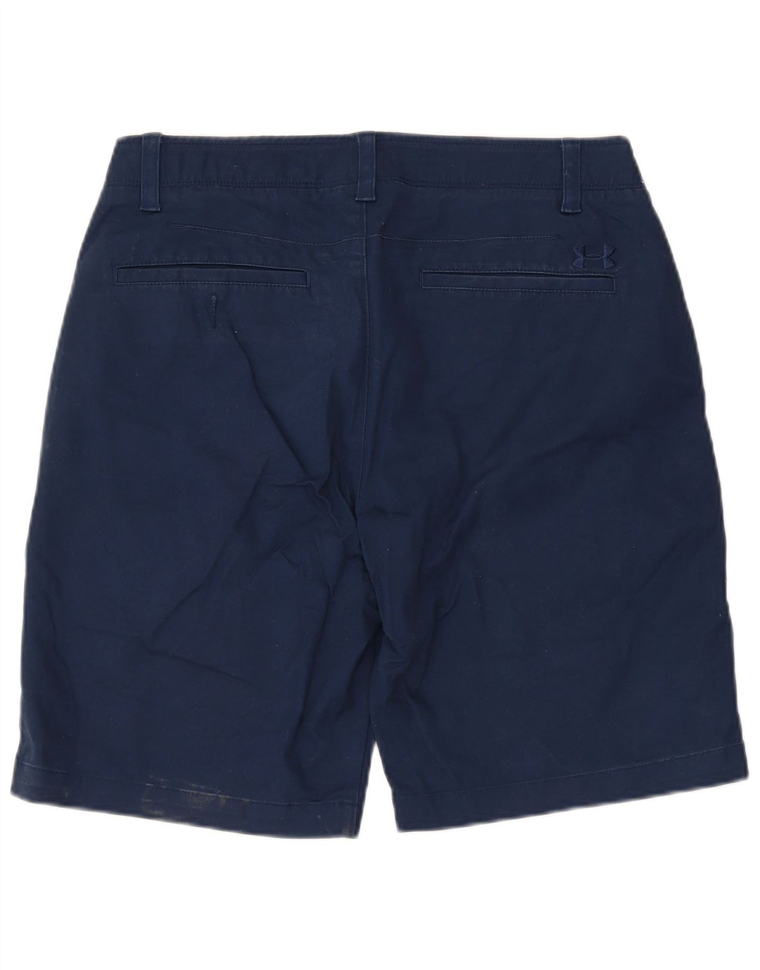 UNDER ARMOUR Mens Chino Shorts W34 Large Navy Blue Cotton