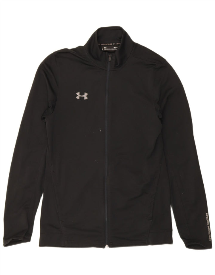 Under Armour Mens Tracksuit Top Jacket Small Black Polyester