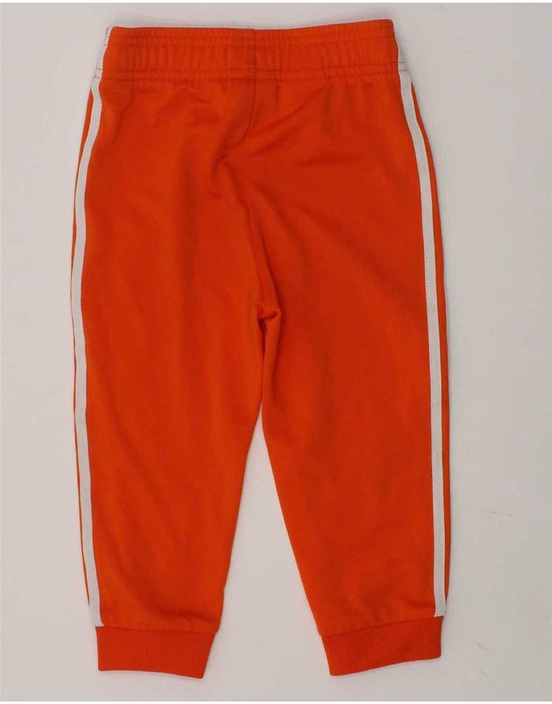 ADIDAS Baby Girls Joggers Tracksuit Trousers 18-24 Months Orange Polyester Vintage Adidas and Second-Hand Adidas from Messina Hembry 