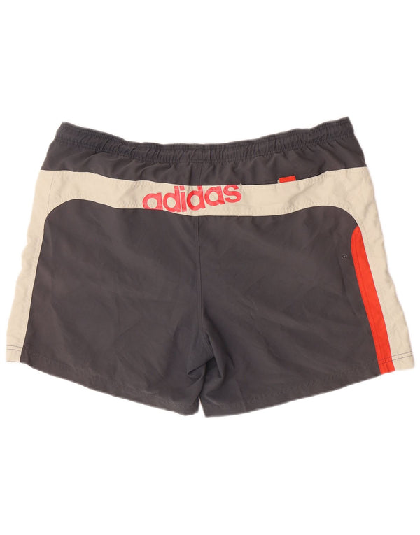 Adidas Mens Swimming Shorts XL  Grey Colourblock Polyester