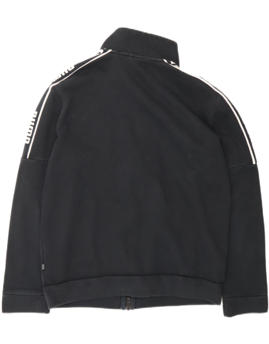 PUMA Mens Graphic Tracksuit Top Jacket Small Black Cotton Vintage Puma and Second-Hand Puma from Messina Hembry 