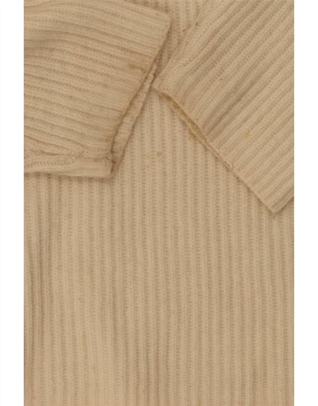 All Saints Womens Oversized V-Neck Jumper Sweater UK 14 Medium Off White