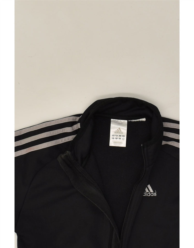 ADIDAS Boys Tracksuit Top Jacket 7-8 Years Small Black | Vintage Adidas | Thrift | Second-Hand Adidas | Used Clothing | Messina Hembry 