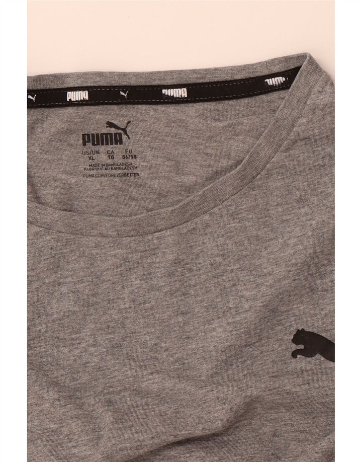 PUMA Mens T-Shirt Top XL Grey