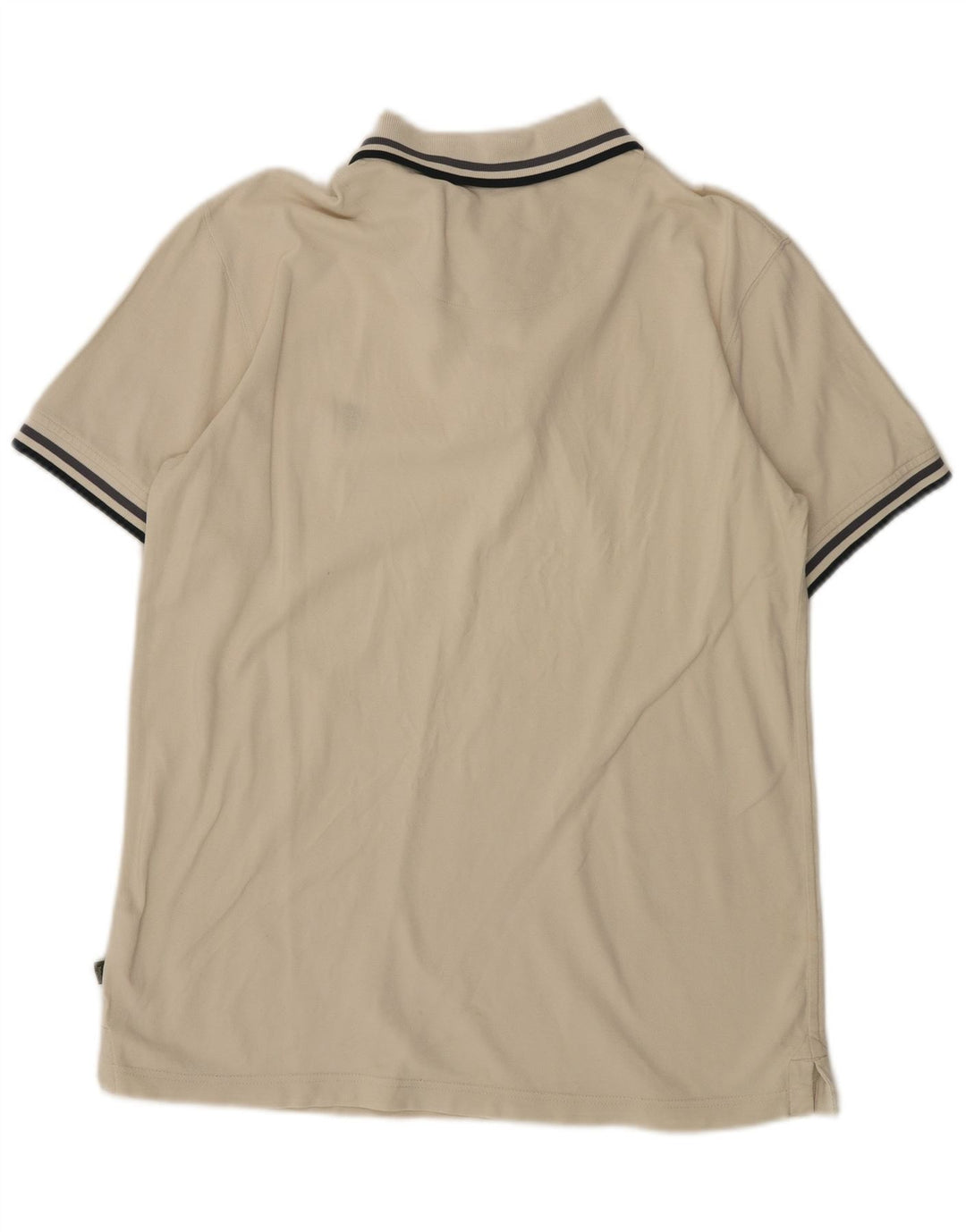 Timberland Mens Regular Fit Polo Shirt Medium Off White Cotton