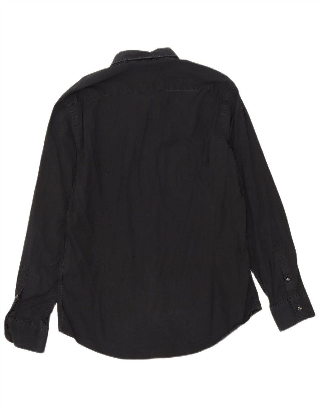 Massimo Dutti Mens Slim Fit Shirt XL Black