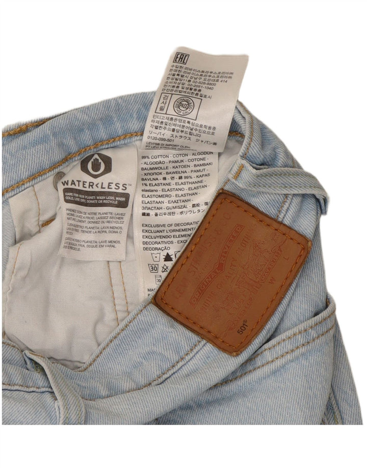 Levi's Womens 501 Straight Jeans W27 L26 Blue Cotton