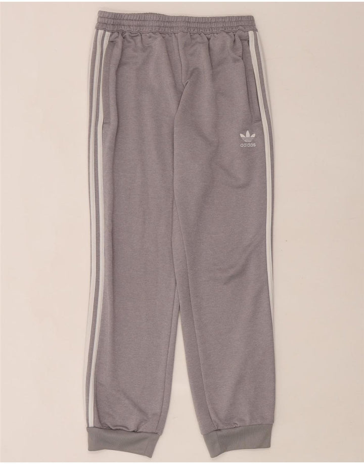 Adidas Mens Tracksuit Trousers Joggers Large Grey Polyester