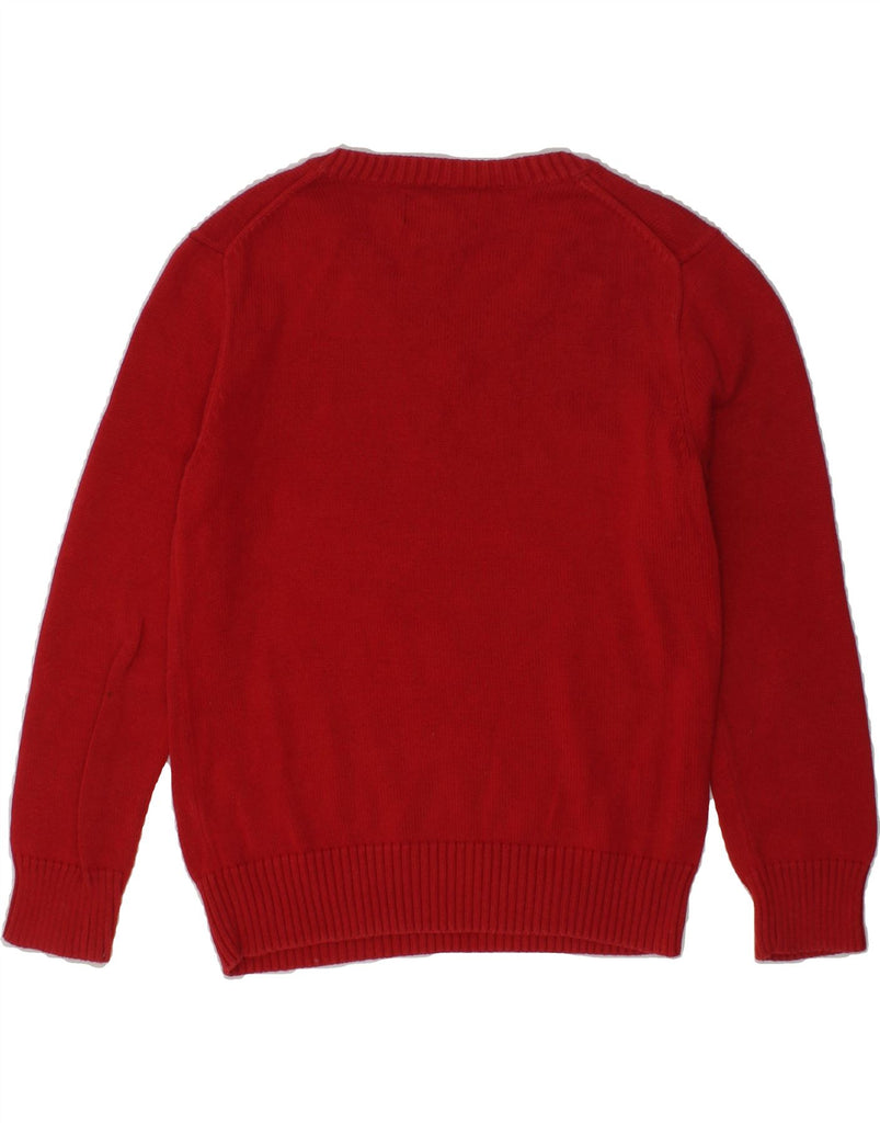 POLO RALPH LAUREN Boys V-Neck Jumper Sweater 4-5 Years Red Cotton | Vintage Polo Ralph Lauren | Thrift | Second-Hand Polo Ralph Lauren | Used Clothing | Messina Hembry 