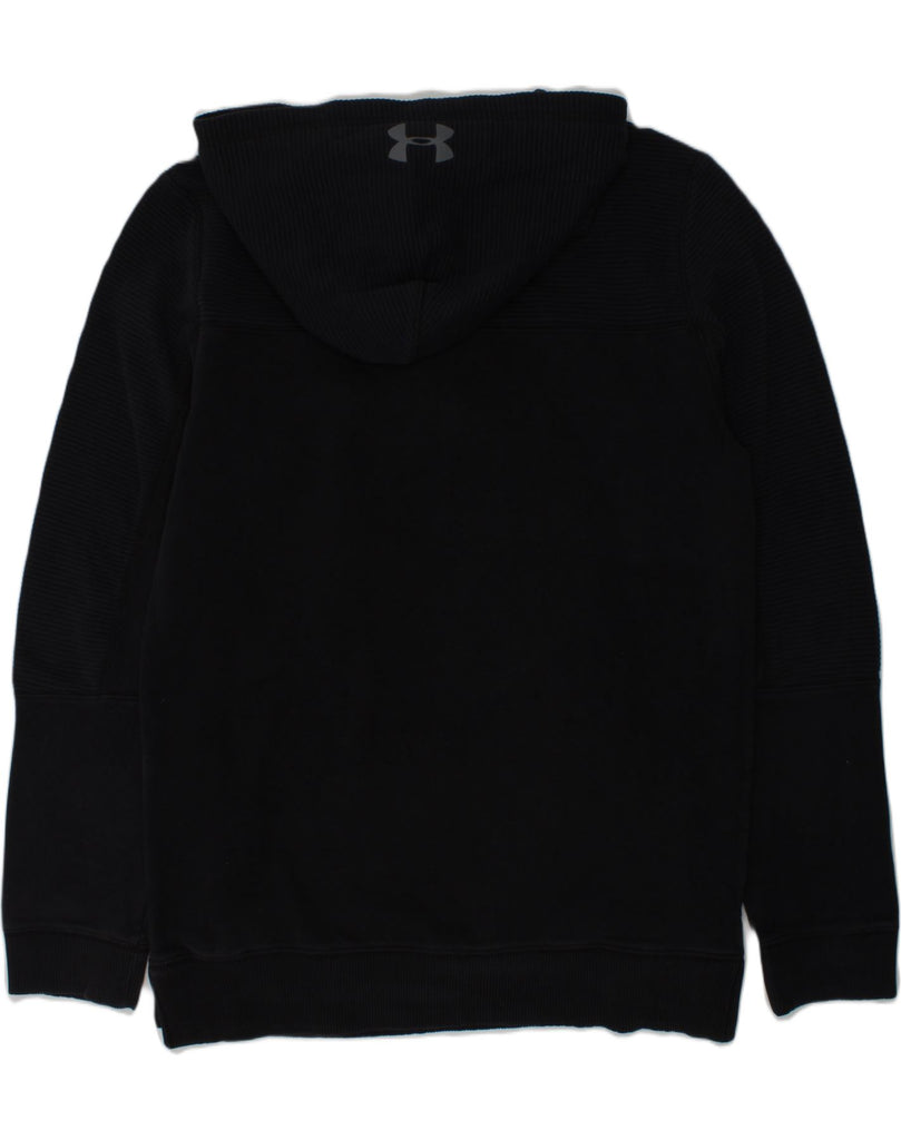 UNDER ARMOUR Boys Zip Neck Hoodie Jumper 15-16 Years XL Navy Blue Cotton | Vintage Under Armour | Thrift | Second-Hand Under Armour | Used Clothing | Messina Hembry 